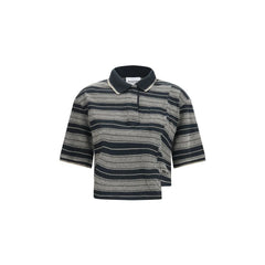 Marant Etoile Černé bavlněné polo tričko
