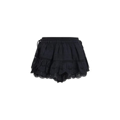Marant Etoile Black Cotton Short And Mini Shorts
