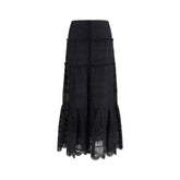 Marant Etoile Black Viscose Long Skirt - IT38 | S