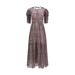 Marant Etoile Purple Cotton Casual Dress