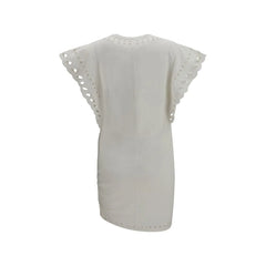 Marant Etoile White Cotton Casual Dress