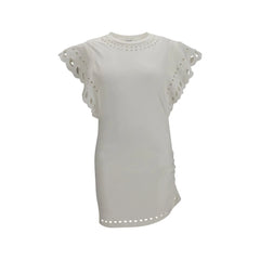 Marant Etoile White Cotton Casual Dress