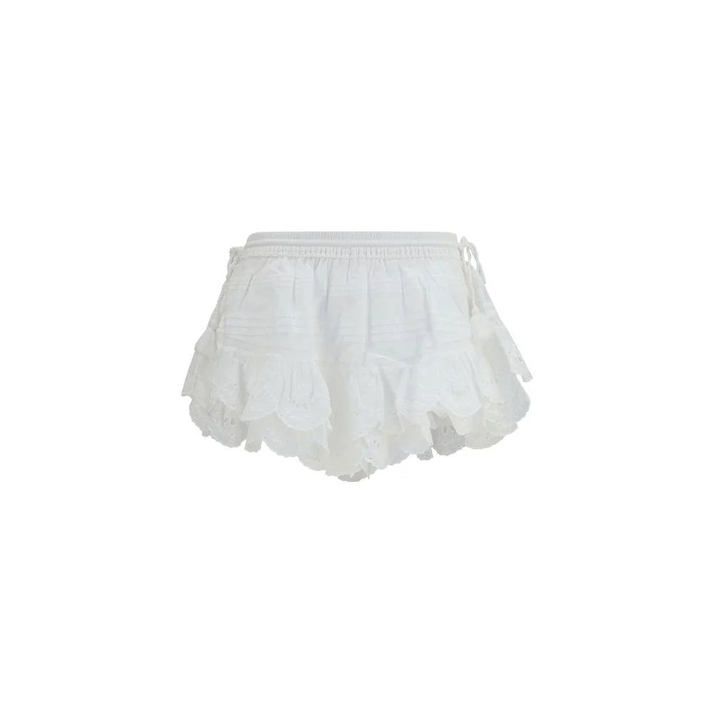 Marant Etoile White Cotton Shorts