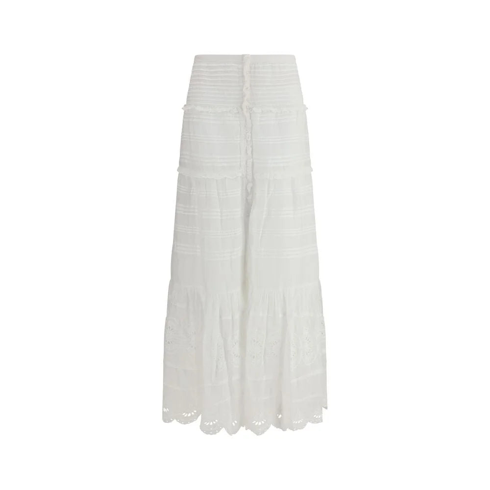 Marant Etoile White Viscose Long Skirt - IT36 | XS
