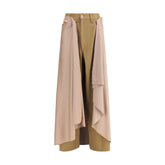 MARBELL Beige Wool Athletic Pants - 1