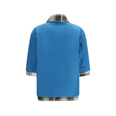 Camisa de vestir de poliamida azul MARBELL