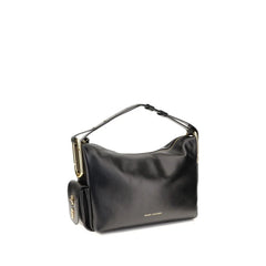 Marc Jacobs Black Calf Leather Bos Taurus Handbag
