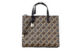 Marc Jacobs Mini Grind Signet Printed Leather Crossbody Tote Handbag Purse - Cross Body Bags