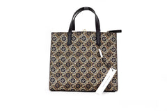 Marc Jacobs Mini Grind Signet Printed Leather Crossbody Tote Handbag Purse - Cross Body Bags