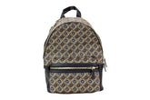 Marc Jacobs Signet Medium Black Logo Printed Leather Shoulder Backpack Bookbag - Backpacks