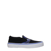 Marcelo Burlon Black Fabric Slip-On Loafers - Flats