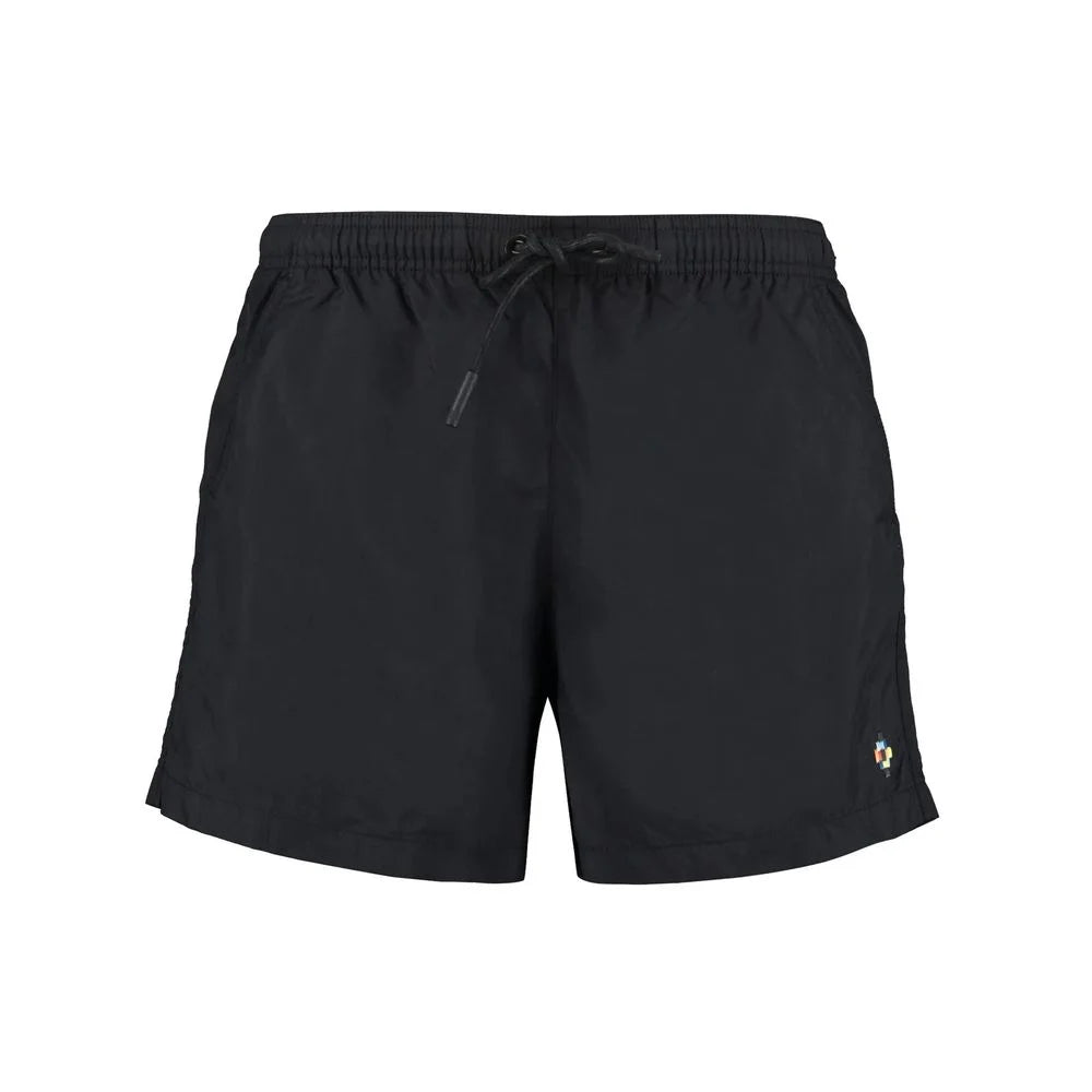 Marcelo Burlon Black Polyamide Short And Mini Shorts