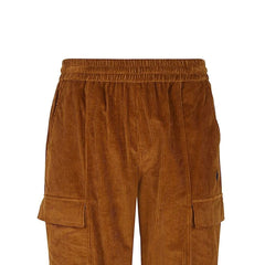 Marcelo Burlon Brown Cotton Cargo Pants - M