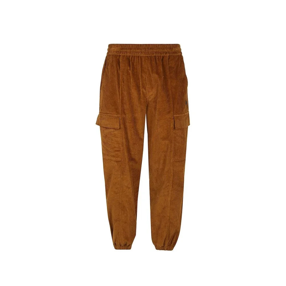 Marcelo Burlon Brown Cotton Casual Pants - M