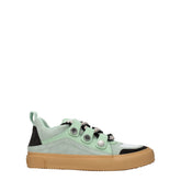 Marcelo Burlon Green Leather Low Tops - EU40/US7
