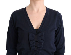 MARGHI LO’ Blue Wool Blouse Sweater - IT44|L - Sweaters
