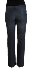 MARGHI LO’ Dark Blue Cotton Straight Denim Jeans - IT48|XXL - Jeans