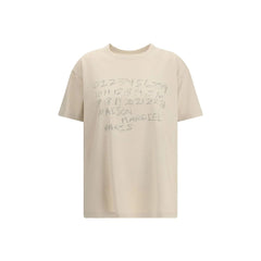 Margiela Beige Cotton T-Shirt