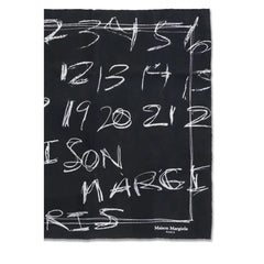 Margiela Black Silk Scarf