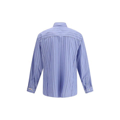 Margiela Blue Cotton Pattern Shirt
