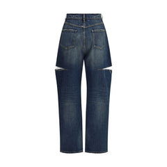 Margiela Denim Jeans with Cut-Out Detail - Jeans