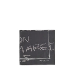 Écharpe en soie grise Margiela