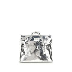 Margiela Silver Calf Leather Bos Taurus Handbag