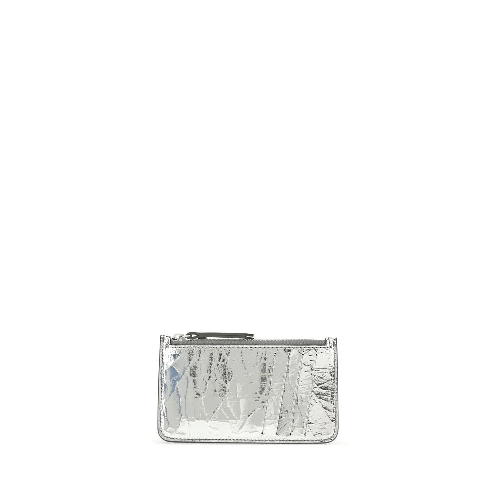 Margiela Silver Calf Leather Bos Taurus Wallet