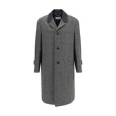 Margiela Single-breasted coat in virgin wool blend - Overcoats