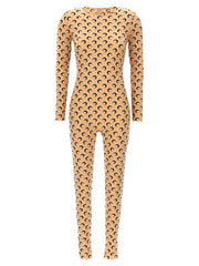 Marine Serre Beige Polyamide Jumpsuit