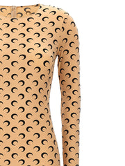 Marine Serre Beige Polyamide Jumpsuit