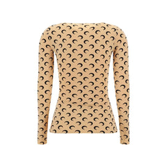 Marine Serre Beige Polyamide Top