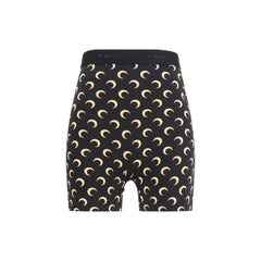 Marine Serre Black Polyamide Bermuda Shorts