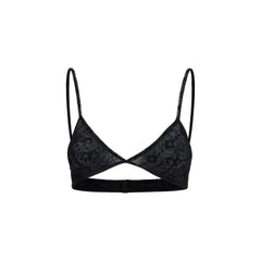 Marine Serre Black Polyamide Bra - M