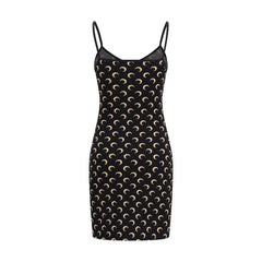 Marine Serre Black Polyamide Casual Dress