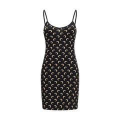 Marine Serre Black Polyamide Casual Dress