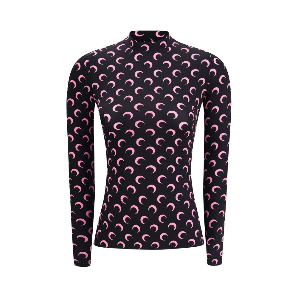 Marine Serre Black Polyamide Top