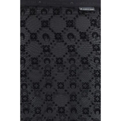 Marine Serre Black Recycled Polyamide Midi Skirt - S