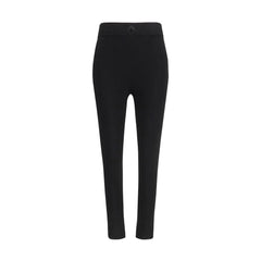 Marine Serre Black Viscose Leggings