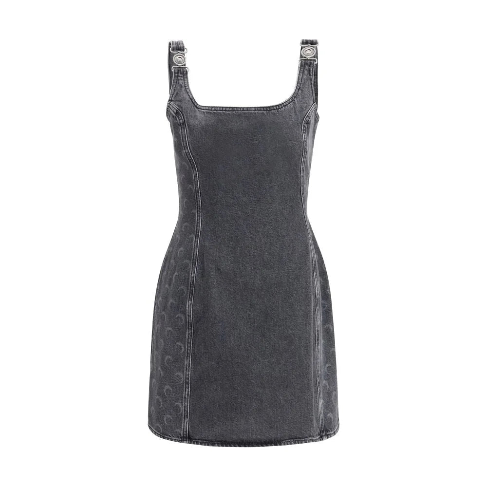 Marine Serre Gray Cotton Casual Dress - Dresses