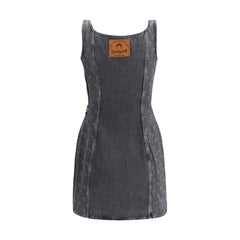 Marine Serre Gray Cotton Casual Dress - Dresses