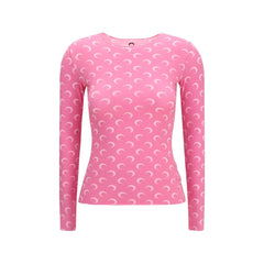 Marine Serre Multicolor Polyamide Long Sleeve T-Shirt