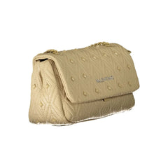 Mario Valentino Beige Polyester Handbag - Shoulder Bags