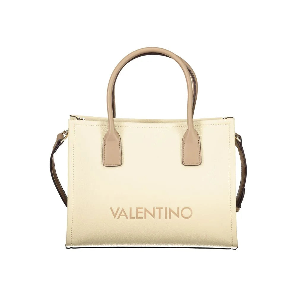 Mario Valentino Beige Polyurethane Women Handbag