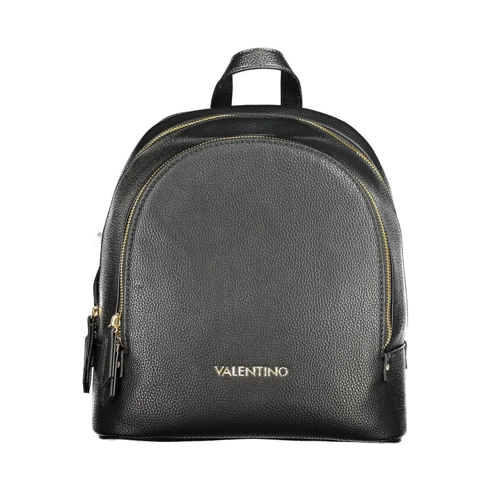 Mario Valentino Black Polyethylene Backpack - Backpacks