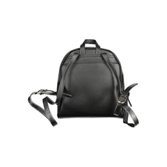 Mario Valentino Black Polyethylene Backpack - Backpacks