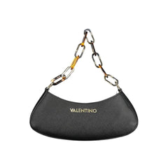 Mario Valentino Black Polyethylene Handbag - Half-Moon Bags