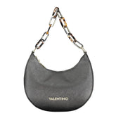 Mario Valentino Black Polyethylene Handbag - Half-Moon Bags