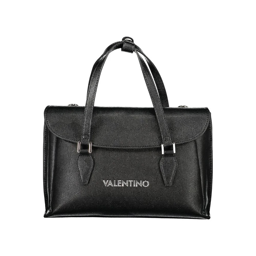 Mario Valentino Black Polyethylene Handbag - Satchel Bags