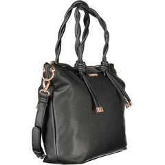 Mario Valentino Black Polyethylene Women Handbag